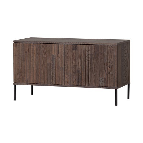 Rudos spalvos TV spintelė iš uosio 100x56x44 cm Gravure – WOOOD-image-2