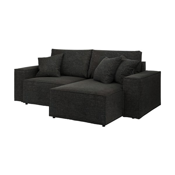 Antracito pilkos spalvos sulankstoma kampinė sofa Ghado Melow-image-2