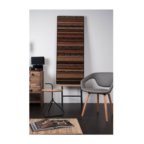 Tamsus raštuotas kilimas Zuiver Nepal Dark, 67 x 245 cm-image-2