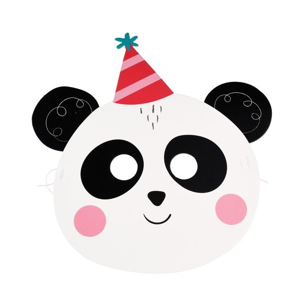 6 popierinių kaukių rinkinys Rex London Party-image-4