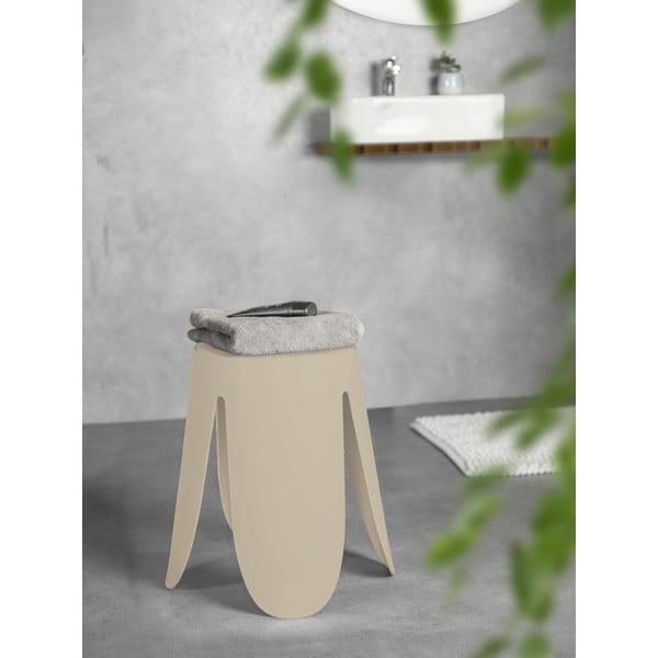 Smėlio spalvos iš plastiko galima dėti viena ant kitos taburetė Comiso – Wenko-image-1