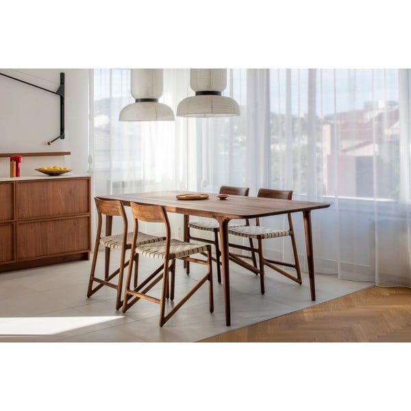 Juodos spalvos/rudos spalvos valgomojo kėdė Fawn – Gazzda-image-2