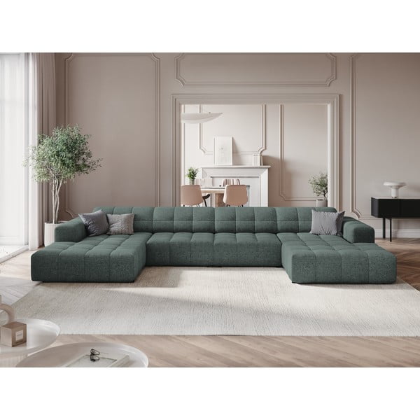 Kampinė sofa turkio spalvos („U“ formos) Chicago – Cosmopolitan Design-image-1