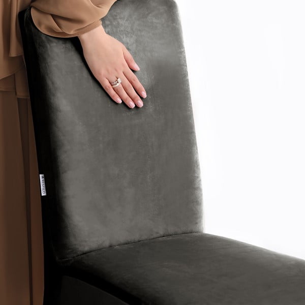 Pilkos spalvos įtempiamas kėdei baldų apmušalas 48 cm Sento – Restilo-image-4