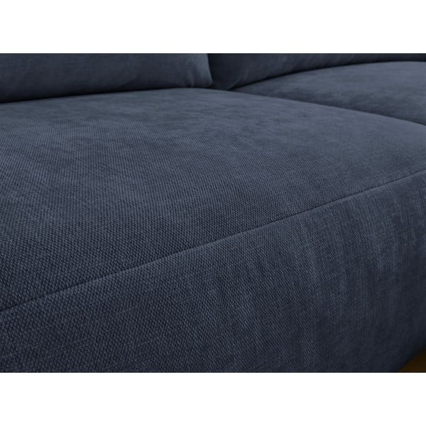 Kampinė sofa tamsiai mėlynos spalvos Aden – Bobochic Paris-image-1
