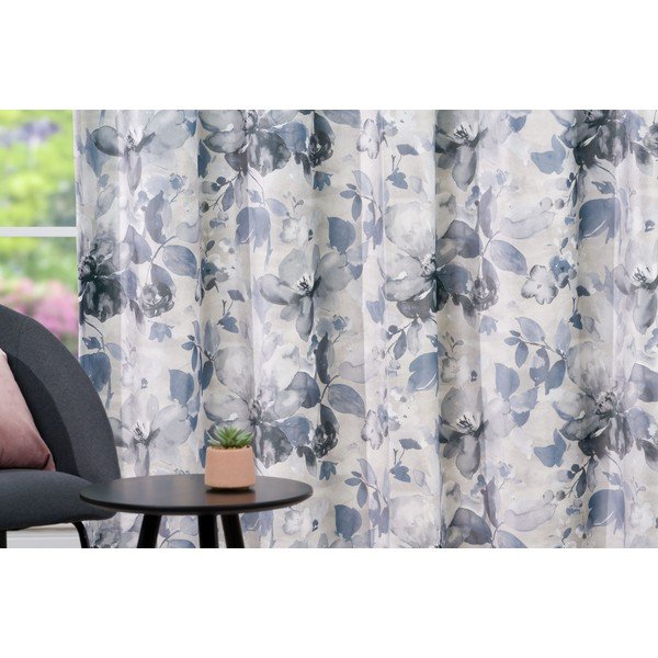 Užuolaida baltos spalvos/pilkos spalvos 140x260 cm Nirvana – Mendola Fabrics-image-2