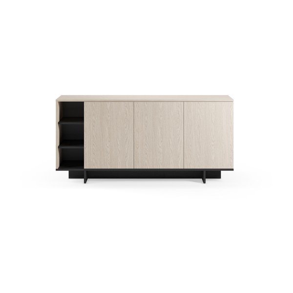 Juodos spalvos spintelė 170x80x40 cm Cequoia – Marckeric