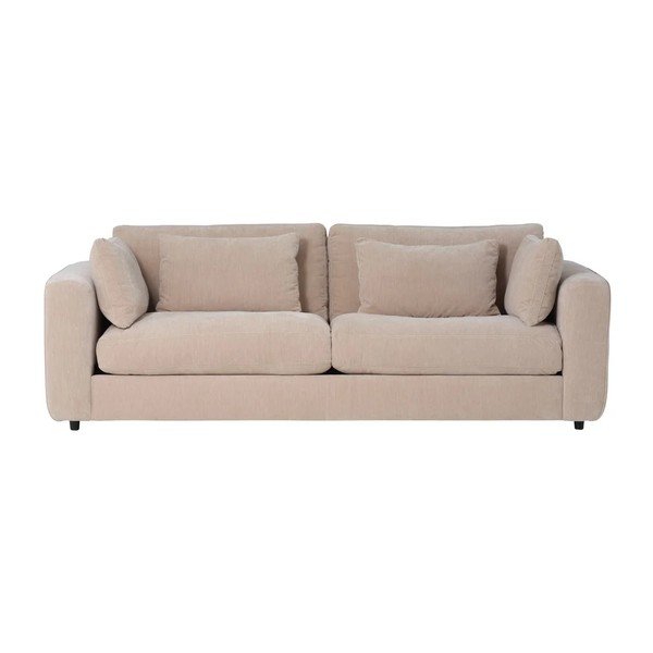 Smėlio spalvos sofa iš šenilinio audinio 240 cm Chunky – vtwonen-image-3