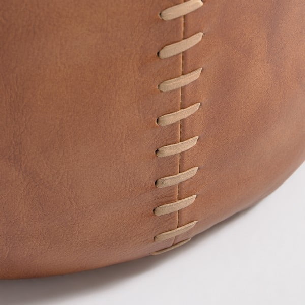 Rudos spalvos odinis pufas Kave Home Cesia-image-2