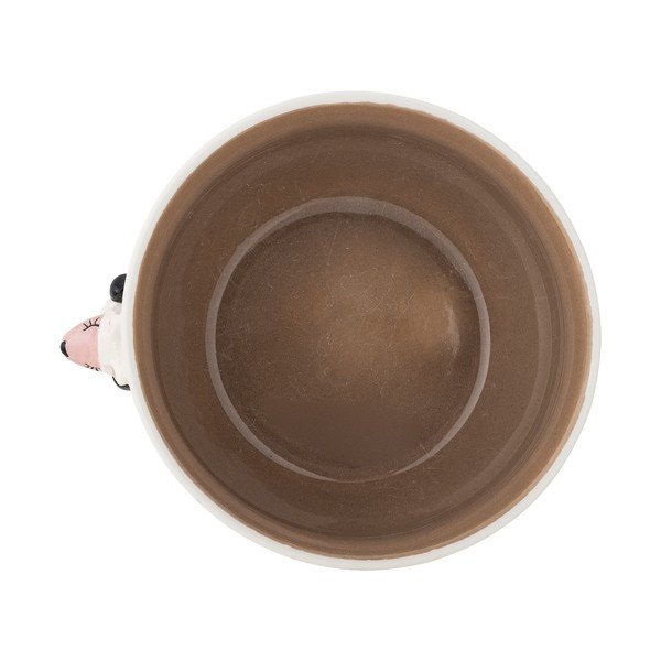 Baltos spalvos/rudos spalvos iš akmens masės vaikiškas dubuo ø 14 cm Dolly – Bloomingville Mini-image-4