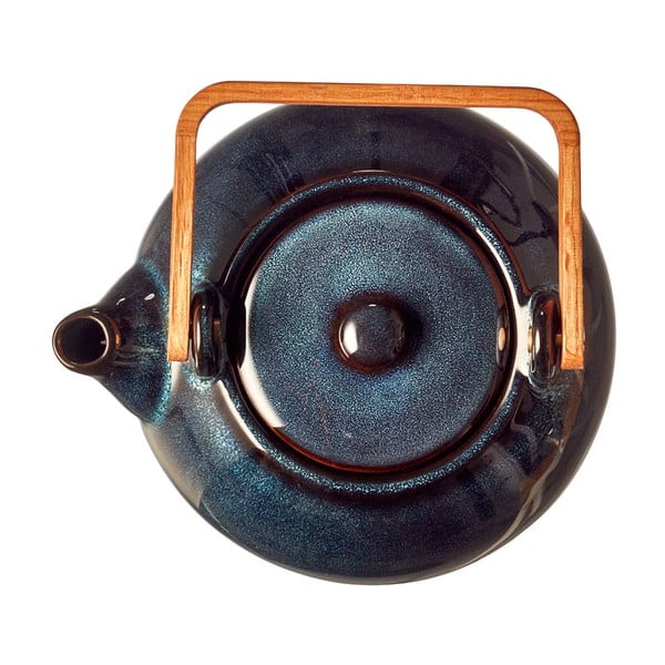 Tamsiai mėlynos spalvos iš keramikos su koštuvu arbatinukas 1,2 l Gastro Blue – Bitz-image-4