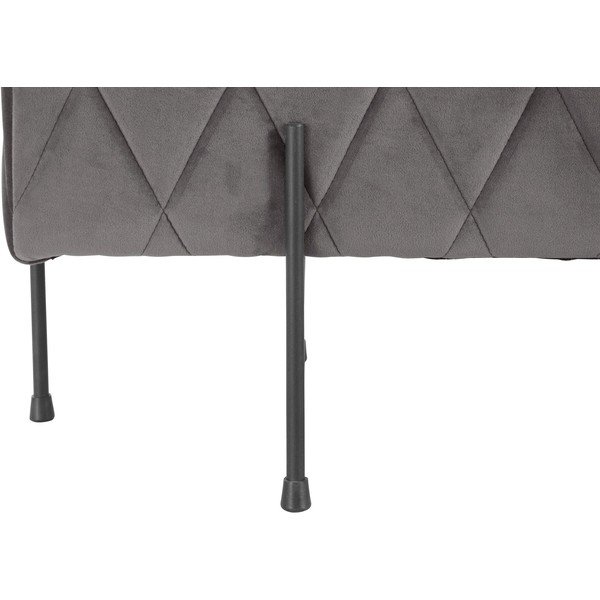 Pilkas aksominis suoliukas Toni - Støraa-image-3