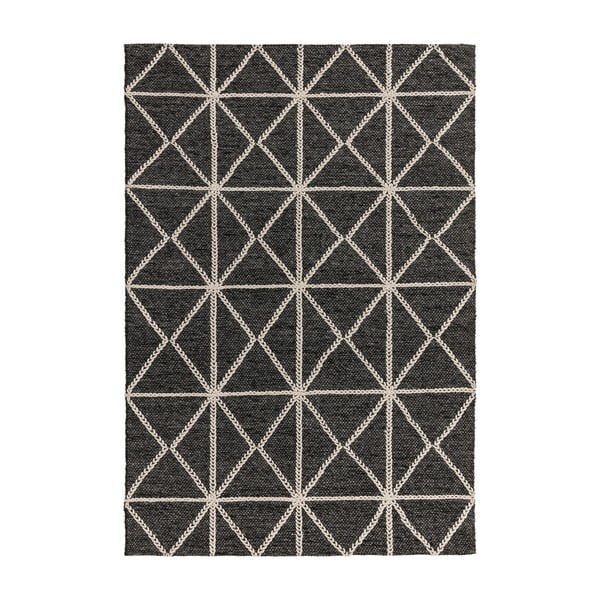 Juodos ir smėlio spalvos kilimas Asiatic Carpets Prism, 160 x 230 cm