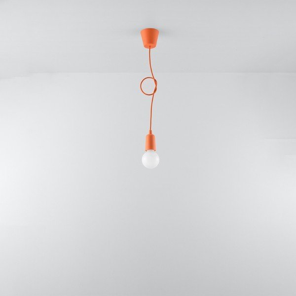 Kabantis šviestuvas oranžinės spalvos ø 5 cm Rene – Sollux-image-1