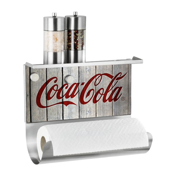 Magnetinis rankšluosčių laikiklis su lentynėle "Wenko Coca-Cola Wood