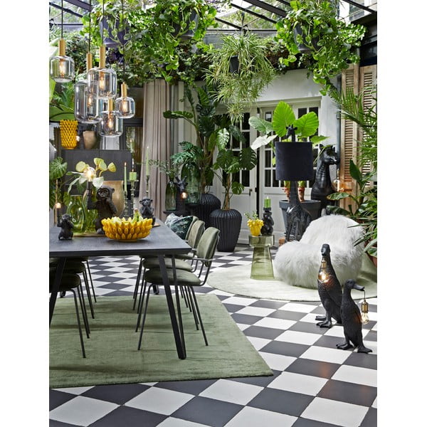 Iš stiklo apvalios formos šoninis stalas ø 30 cm Dakwa – Light & Living-image-1