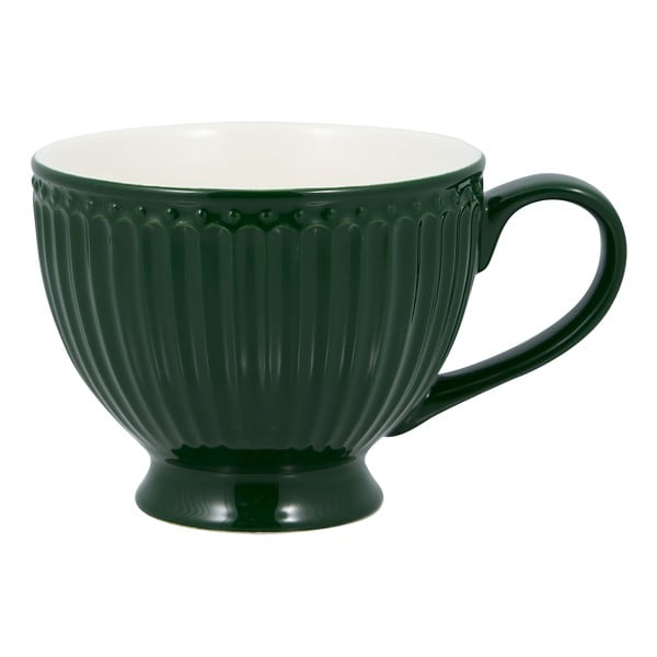 Žalias keraminis puodelis 0,4 l Alice - Green Gate