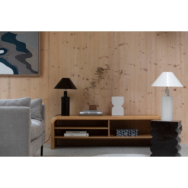Natūralios spalvos TV spintelė iš ąžuolo 160x45x40 cm Brave – Zuiver-image-1