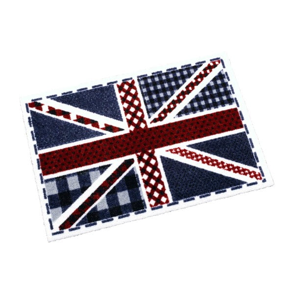 Mėlynas ir raudonas kilimas "Zala Living" Didžiosios Britanijos vėliava, 50x70 cm