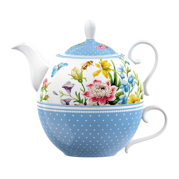 Porcelianinis puodelis su arbatinuku Creative Tops English Garden