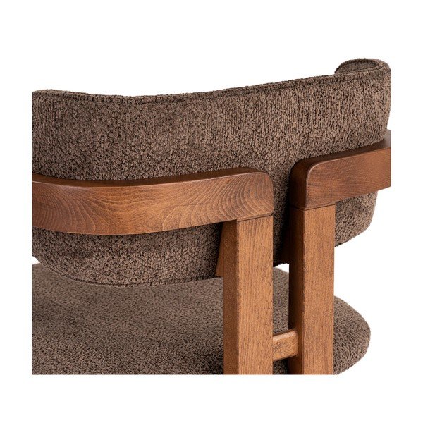 Rudos spalvos valgomojo kėdė su porankiais Toscana – Kalune Design-image-4