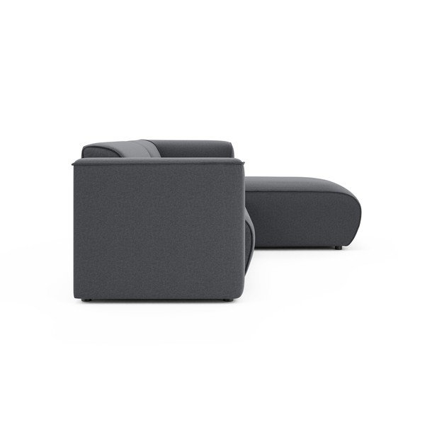 Tamsiai pilkos spalvos kampinė sofa (su dešiniuoju kampu/su gultu) Merid  – Ropez-image-3