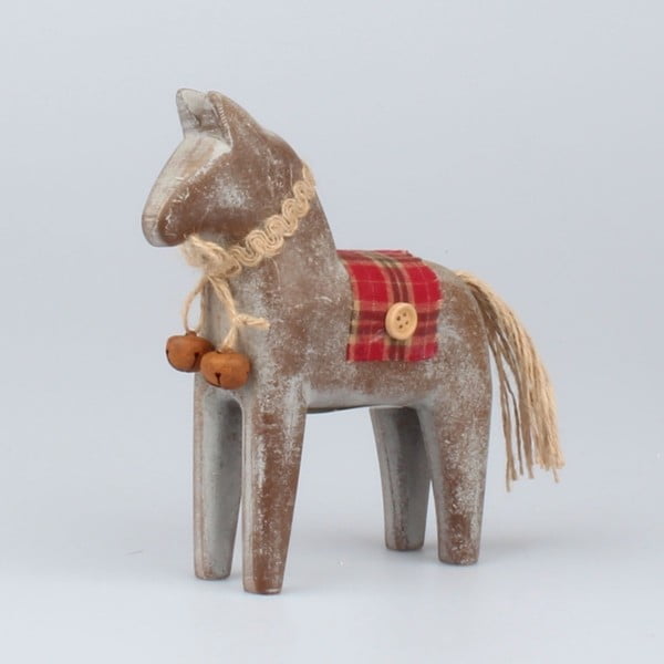 16,5 cm aukščio Dakso arkliuko formos kalėdinė dekoracija
