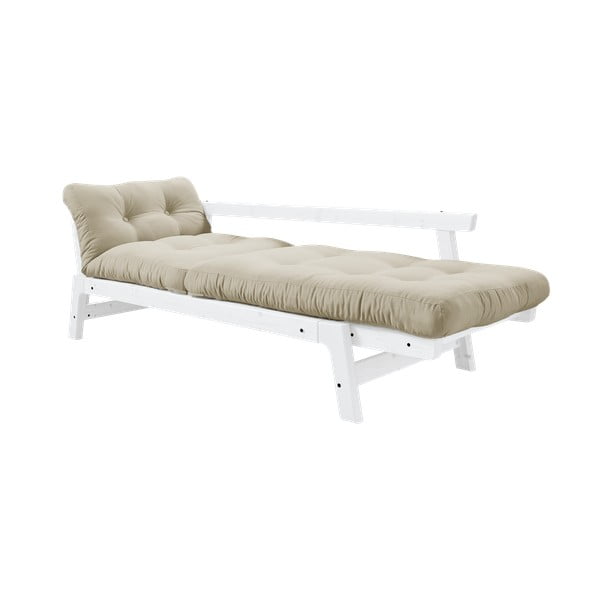 Išlankstoma sofa Karup Design Step White/Beige-image-3