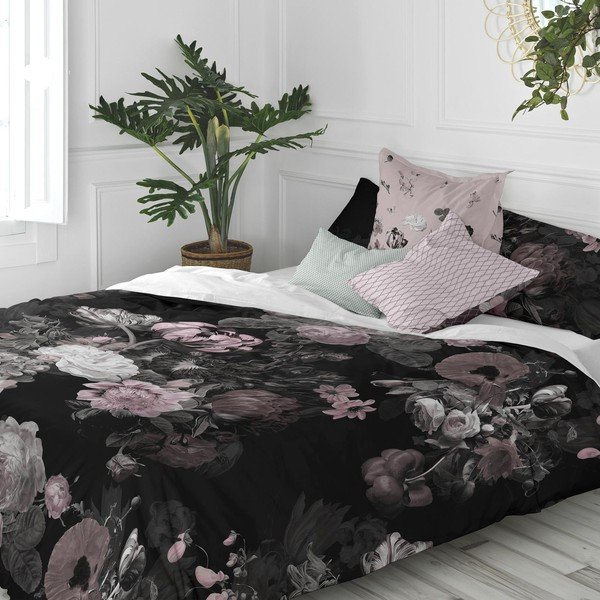 Iš medvilnės viengulis antklodės užvalkalas juodos spalvos 140x200 cm Onyx – Happy Friday-image-2