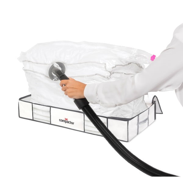 Vakuuminės iš tekstilės/iš plastiko daiktadėžės po lova 2 vnt. 105x45x15,5 cm Life – Compactor-image-4
