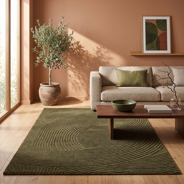 Žalios spalvos kilimas 200x290 cm Zephyr – ESTE-image-3