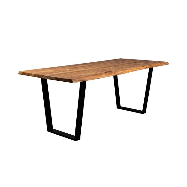 Valgomojo stalas su akacijos stalviršiu 90x220 cm Aka – Dutchbone-image-2