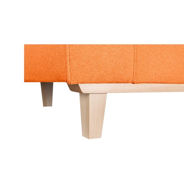 Oranžinė trijų vietų sofa "Kooko Home Jazz-image-4