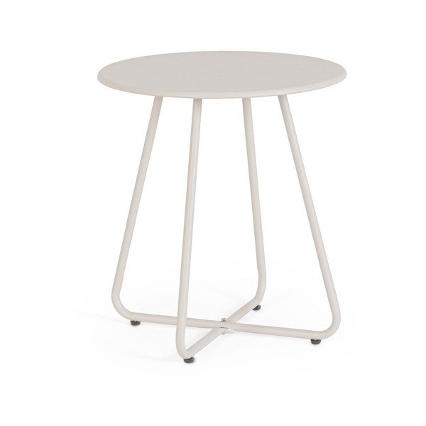 Iš plieno apvalios formos sodo šoninis staliukas ø 45 cm Jable – Bizzotto