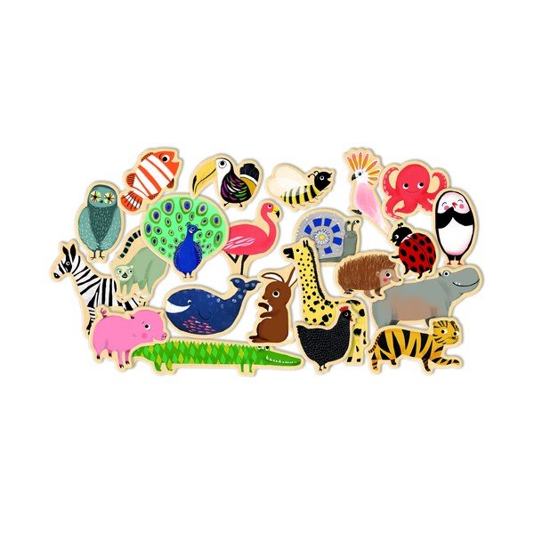 Vaikiški magnetukai Djeco Zoologijos sodo gyvūnai-image-2