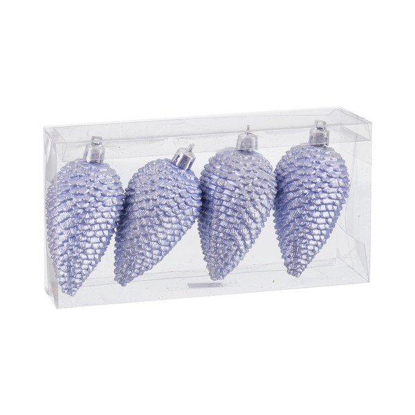 Eglutės papuošimai 4 vnt. ø 5 cm Cone – Casa Selección