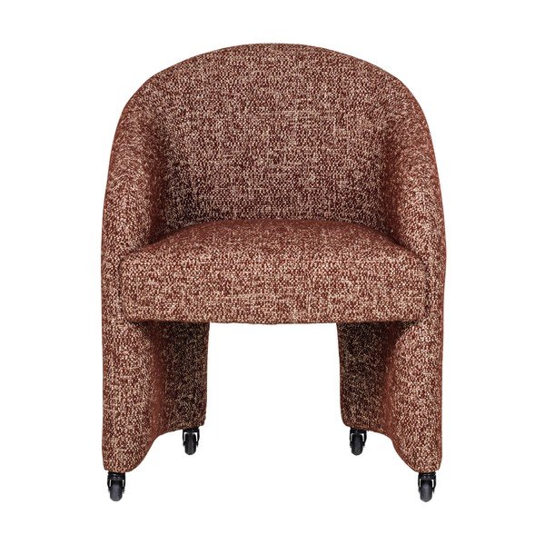 Terakotos spalvos iš audinio biuro kėdė Cordo – WOOOD-image-2