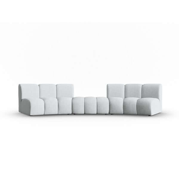 Sofa šviesiai pilkos spalvos 367 cm Lupine – Micadoni Home