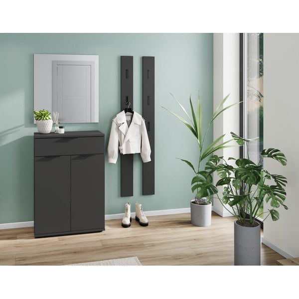 Spintelė batams antracito spalvos su stalčiais Stanton – Germania-image-1