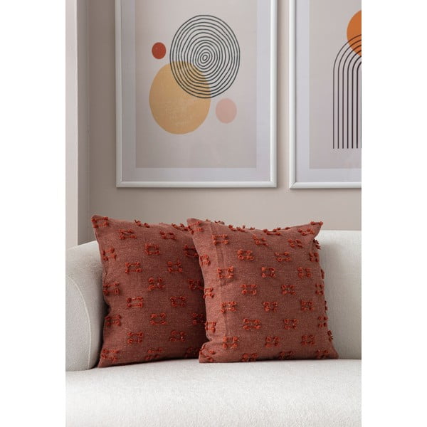 Dekoratyviniai pagalvių užvalkalai 2 vnt. 43x43 cm Tuffet – Mioli Decor-image-3