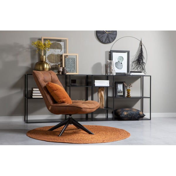 Rudas džiuto kilimas WOOOD Ross, ø 150 cm-image-1