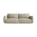 Smėlio spalvos iš šenilinio audinio sulankstoma sofa 230 cm Leila – Makamii