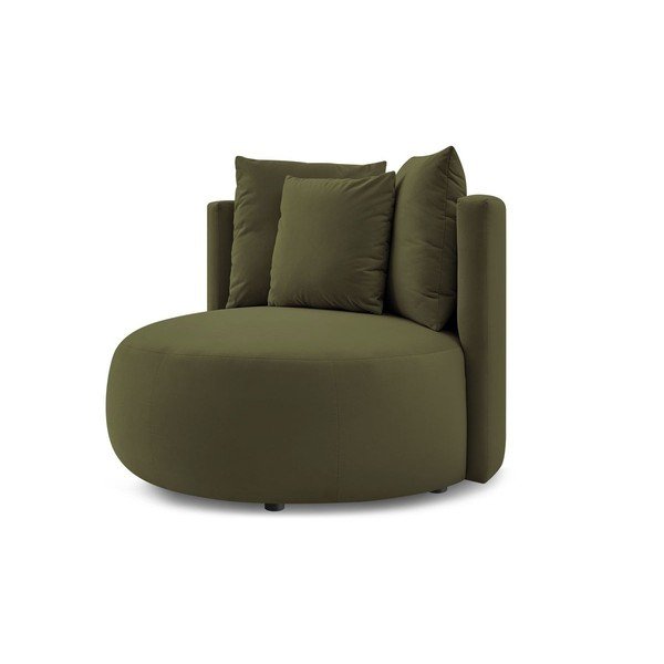 Žalios spalvos krėslas iš velveto Cesar – Bobochic Paris