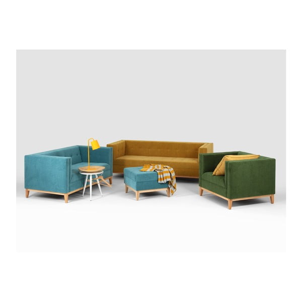 Geltona trijų vietų sofa Custom Form By Tom-image-2