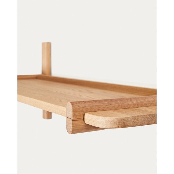 Iš ąžuolo masyvo modulinė lentyna natūralios spalvos 110x28 cm Sitra – Kave Home-image-3