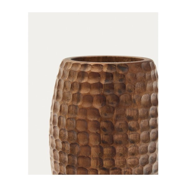 Rudos spalvos iš medienos dantų šepetėlio indas Fraz – Kave Home-image-4