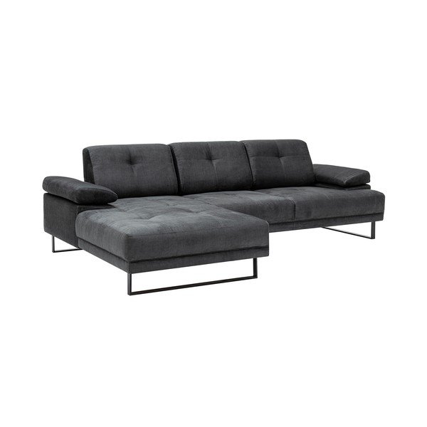 Tamsiai pilka kampinė sofa Artie Mustang, kairysis kampas-image-2