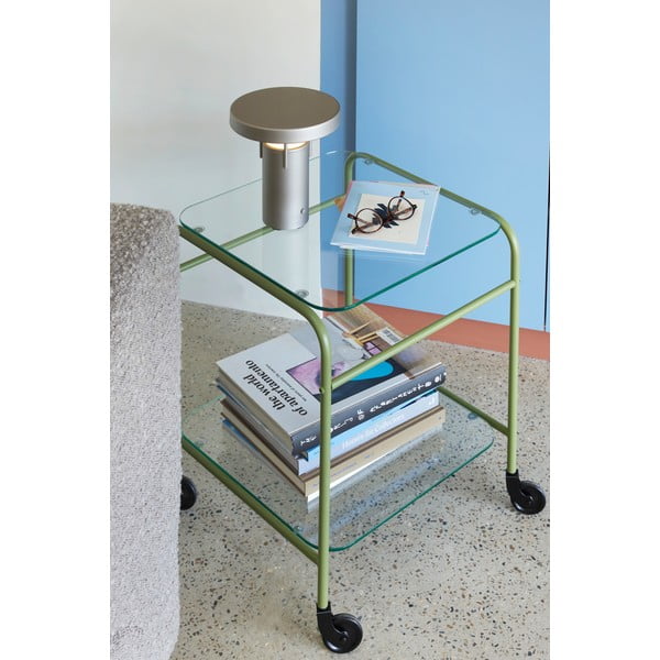 Stalinis šviestuvas šviesiai pilkos spalvos LED su pritemdymo funkcija (aukštis 20 cm) BringMe – Hübsch-image-3
