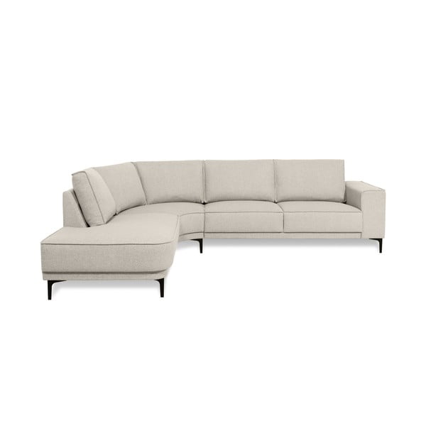 Kampinė sofa kreminės spalvos (su kairiuoju kampu) Copenhagen – Scandic