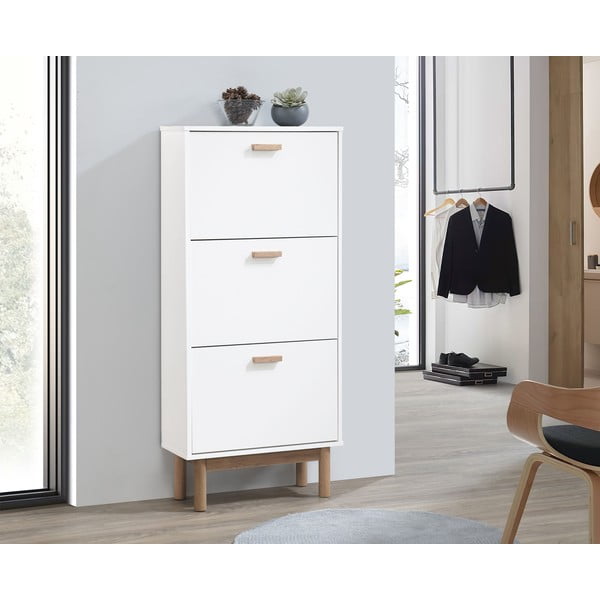 Atlenkiama spintelė batams baltos spalvos Melanie – Støraa-image-1